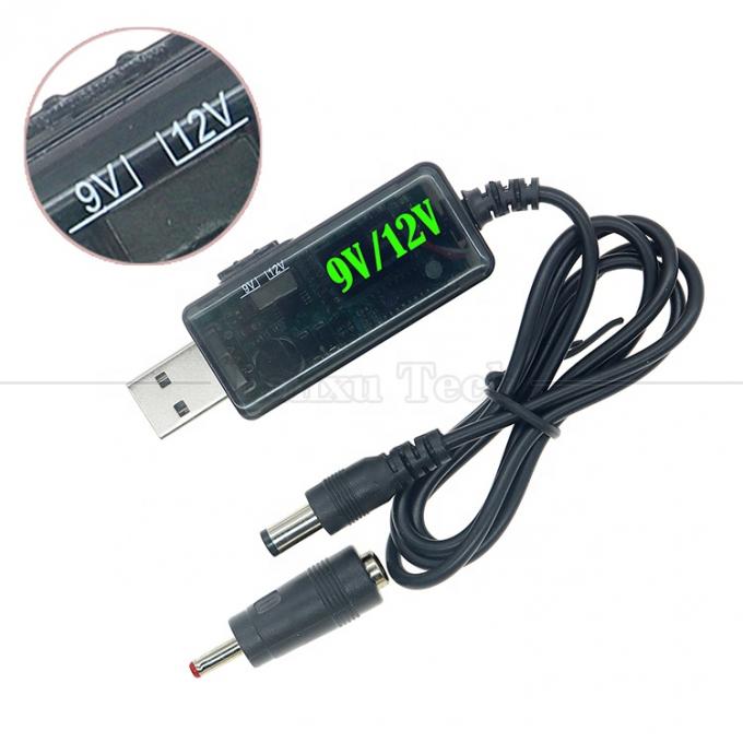 1m Drok 5V USB to Boost 9V 12V Step Up Multi Output DC Converter Cable for Router Modem 3