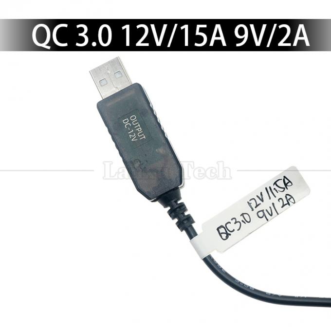 QC3.0 QC2.0 QC  Charging Large Output 12V 1.5A 9V 2A 5V to 12V USB Charger Cable for Router Led Strip 4