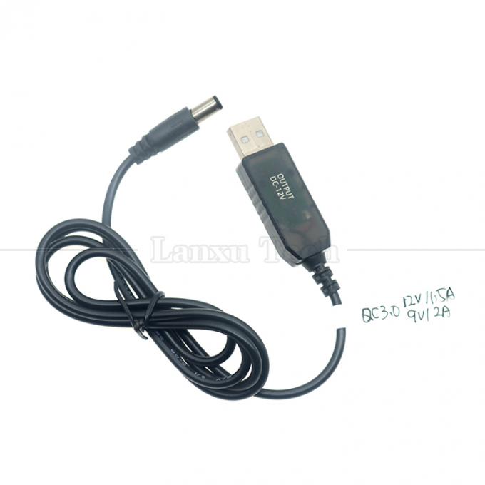 QC3.0 QC2.0 QC  Charging Large Output 12V 1.5A 9V 2A 5V to 12V USB Charger Cable for Router Led Strip 7