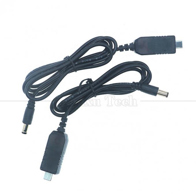 USB Type C to DC 5.5x2.1mm 8.4v 7.4v 6v 4.5v 3.6v 3v 2.4v 9v 12v Output Cable for Wifi Router Led Light Strip Circuit 1
