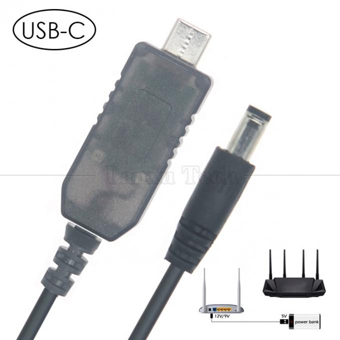 USB Type C to DC 5.5x2.1mm 8.4v 7.4v 6v 4.5v 3.6v 3v 2.4v 9v 12v Output Cable for Wifi Router Led Light Strip Circuit 5