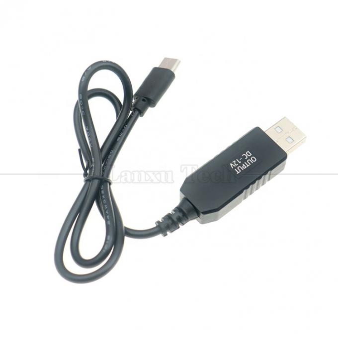 High Quality 1m Booster Converter 5v to 12v USB to USB Type C Power Charger Cable for Light Mats 5