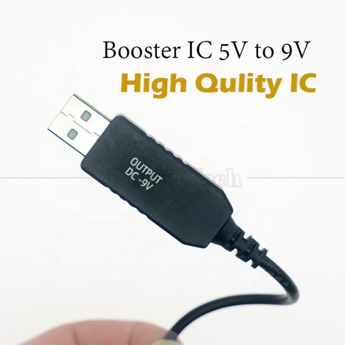 High Quality Booster 5V USB to 9V DC 5.5x2.1mm Step Up Converter Power Charger Cable for Wifi Router Modem 2