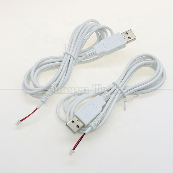 Custom Assembly USB A Male to JST 2pin 1.0mm 2.0mm 1.25mm Pitch SHR MX XH SH VH PH Connector Cable 1