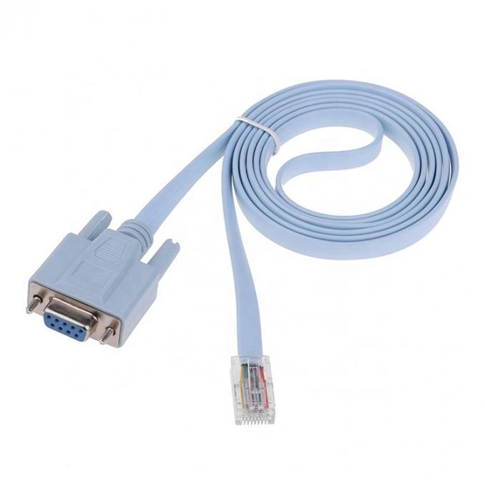 1.8M RS232 DB9 PIN Female to RJ45 Network Console Cable for Cisco Router Switch 0