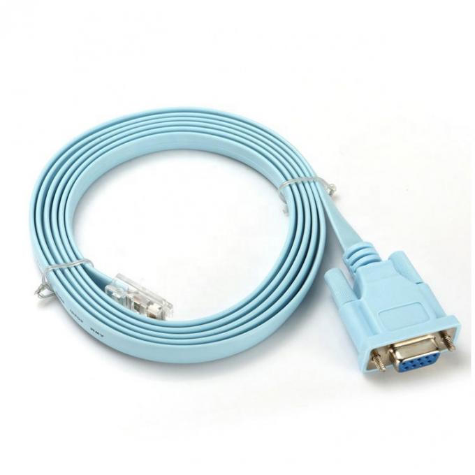 1.8M RS232 DB9 PIN Female to RJ45 Network Console Cable for Cisco Router Switch 2