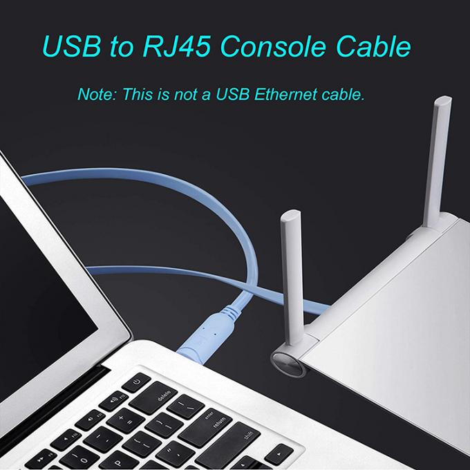 High Compatible WIN 7 10 FTDI Chip USB to RJ45 Console Cable for Cisco Router Switch 9