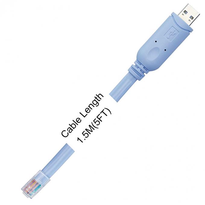High Compatible WIN 7 10 FTDI Chip USB to RJ45 Console Cable for Cisco Router Switch 7