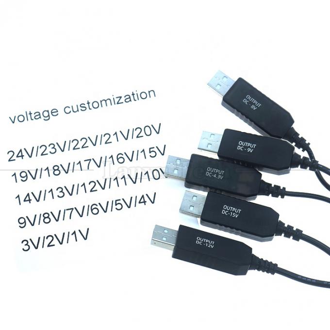 Customized Voltage 15V 12V 10V 9V 4V 3V USB to DC Micro Type C Charger Cable for Router Camera Led Light Walkie Talkie GPS 1