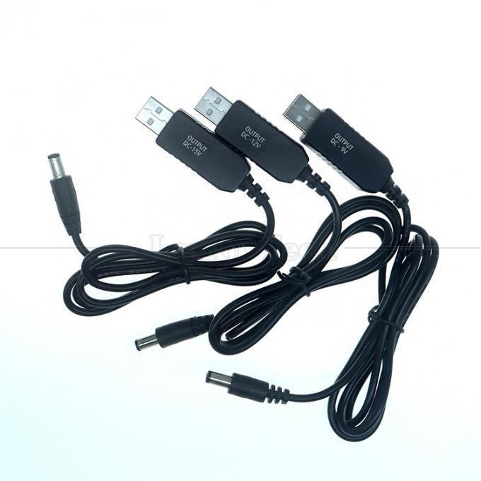 Customized Voltage 15V 12V 10V 9V 4V 3V USB to DC Micro Type C Charger Cable for Router Camera Led Light Walkie Talkie GPS 2