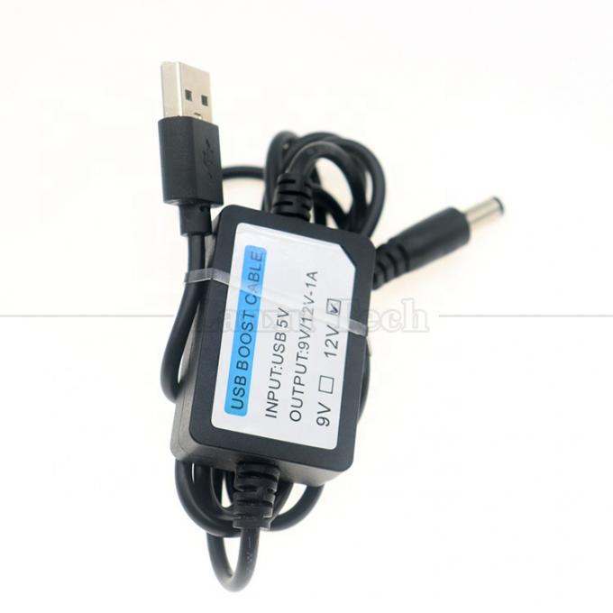 High Quality 5V to 9V 12V 1A USB to DC 5.5x2.1mm Wifi Router Booster Converter Cable 4