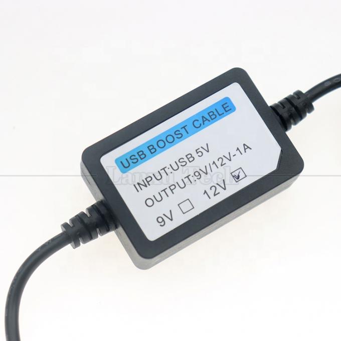 High Quality 5V to 9V 12V 1A USB to DC 5.5x2.1mm Wifi Router Booster Converter Cable 3