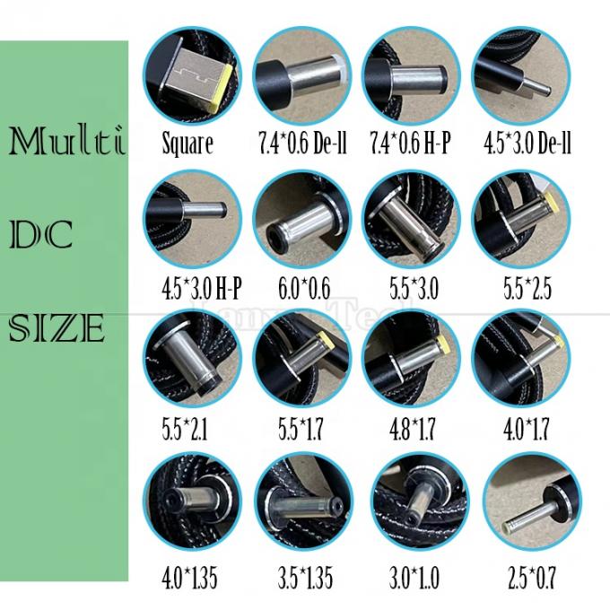 20V 5A 100W Dual E Mark Chip PD Charging USB Type C to DC Laptop Cable Wire Adapter for HP Asus Lenovo Dell 1