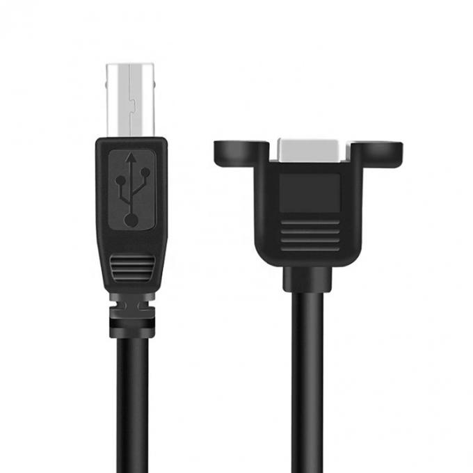 Screw Locking Stud Male To Female Panel  Mount USB 3.0 Type B Printer Extension Cable 5