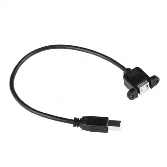 Screw Locking Stud Male To Female Panel  Mount USB 3.0 Type B Printer Extension Cable 4