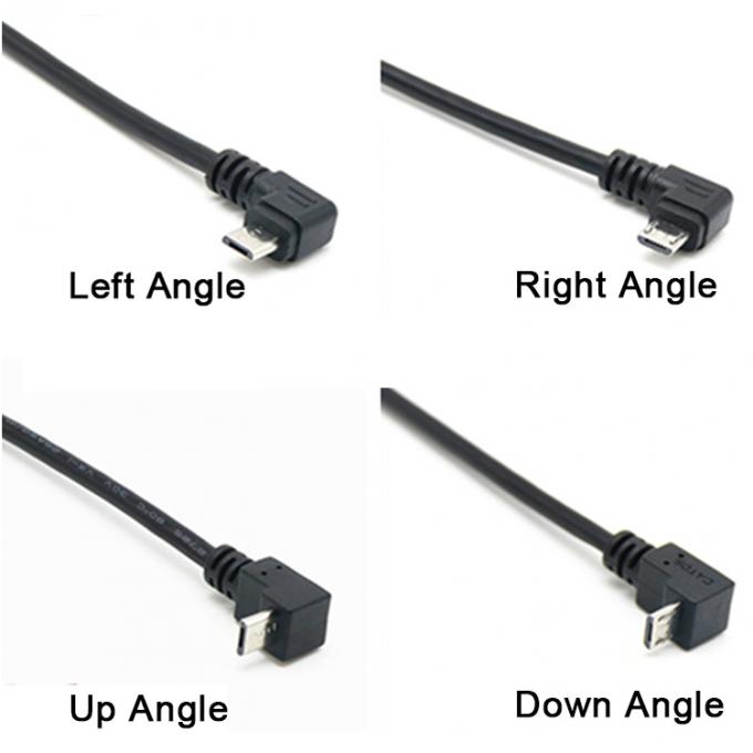 CUSTOM 0.3M 1M 90 Degree Up Down Left Right Angle Screw Micro Panel Mount USB Extension Cable 5