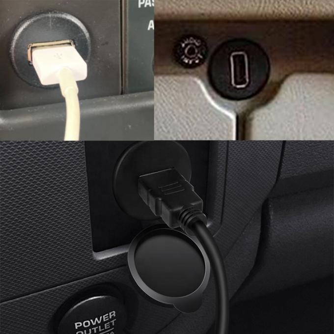 Car Audio Stereo Dashboard Male to Female Flush Panel Mount USB 2.0 Type A Extension Cable 1
