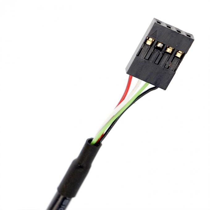 Custom Screw Lockiing Stud 1M 2M Female USB A Panel Mount to Dupont Connector Cable 3