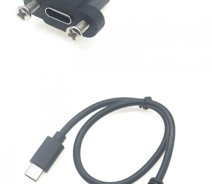 30cm 50cm Screw Panel Mount Male to Female USB Type C 3.1 Extension Cable 6