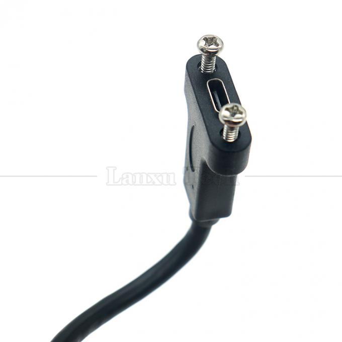10Gbps 0.3m 1m Male to Female Type C 3.1 Panel Mount Screw Locking Hole USB Extension Cable 5