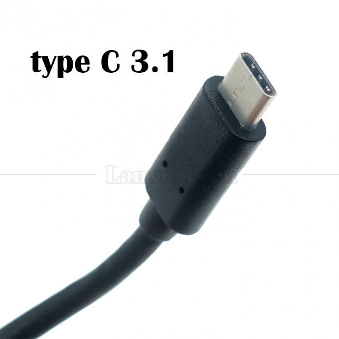 10Gbps 0.3m 1m Male to Female Type C 3.1 Panel Mount Screw Locking Hole USB Extension Cable 7