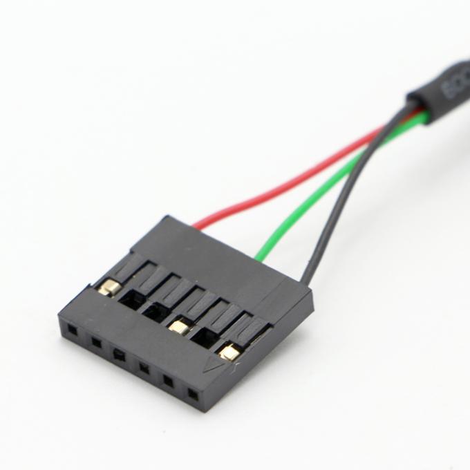 1M 2M 3M Snap in USB Socket Panel Mount Cable with 6 Wires Dupont Terminal 4