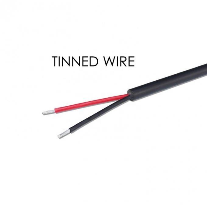 Custom Panel Mount USB A Female to Bare Wire Tinned Open End Cable 3