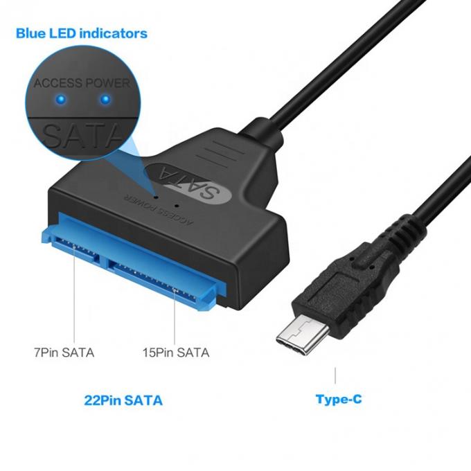 High Speed 5Gbps SDD HDD Hard Drive 2.5 Inch USB Type C 3.1 to Sata Adapter Cable 1