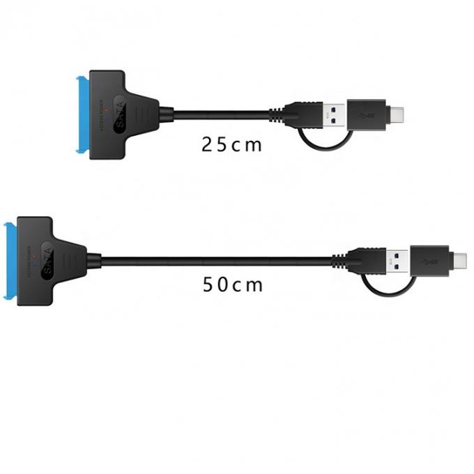 High Speed 5Gbps 2.5 Inch SSD HDD Hard Disk Type C USB 3.0 Sata Adapter Cable 4