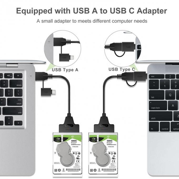 High Speed 5Gbps 2.5 Inch SSD HDD Hard Disk Type C USB 3.0 Sata Adapter Cable 7