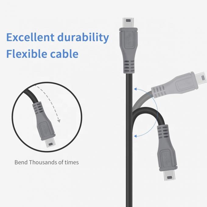 Data Charging USB Type C to Mini 5 Pin USB OTG Adapter Cable for Camera Phone Video 2