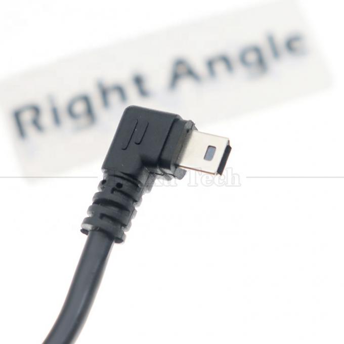 Customized 1m 2m 3m 90 Degree Up Down Left Right Angle Data Charging USB A Male to Mini 5pin USB Extension Cable for Camera 4