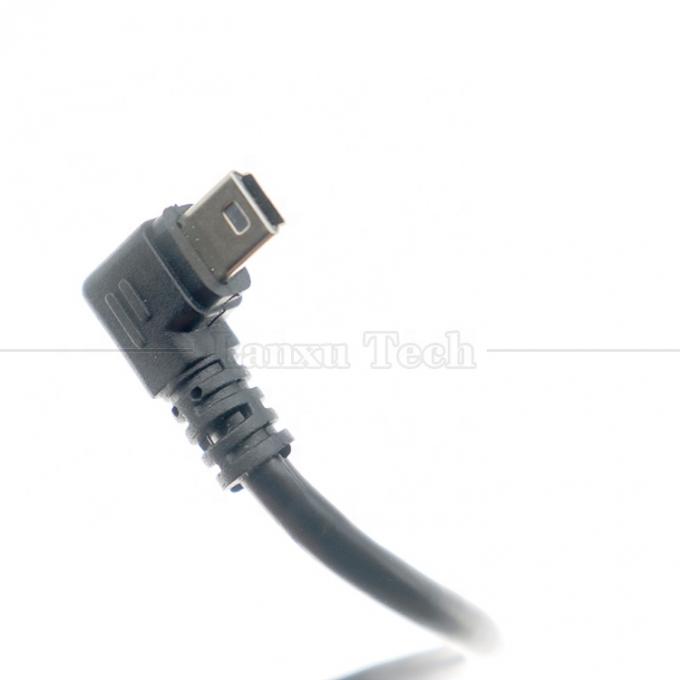 Customized 1m 2m 3m 90 Degree Up Down Left Right Angle Data Charging USB A Male to Mini 5pin USB Extension Cable for Camera 3
