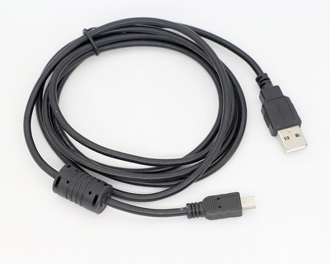 1.5m USB A To Mini B 5PIN USB 2.0 Data Charging OTG Cable with Ferrite 6