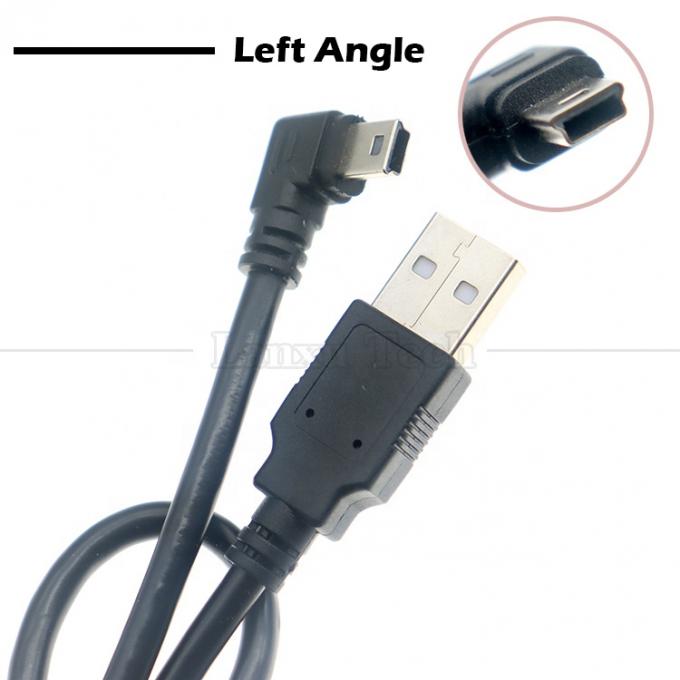Customization 90 Degree Left Angle USB A Male To MINI 5P USB Cable for PS3 Controller Camera 3