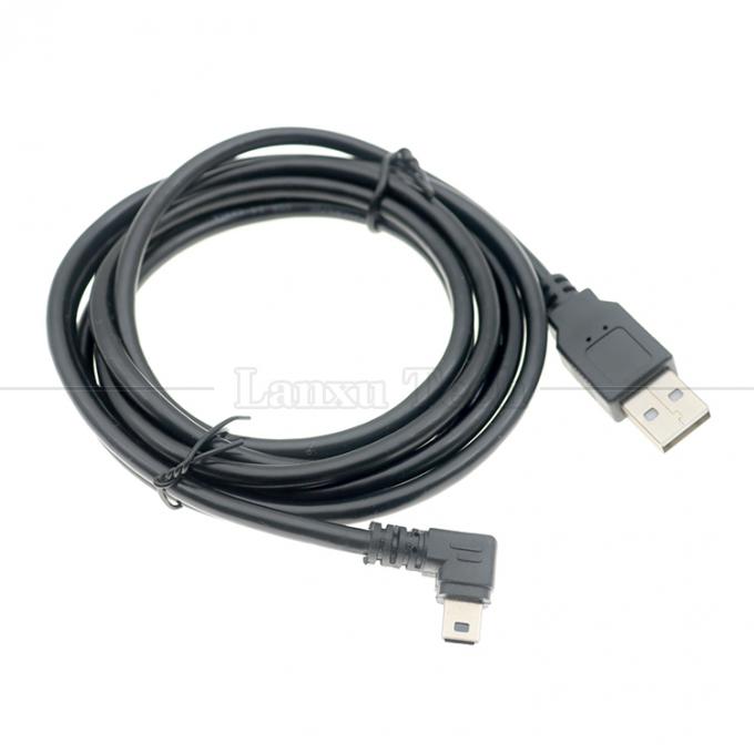 Customization 90 Degree Left Angle USB A Male To MINI 5P USB Cable for PS3 Controller Camera 6