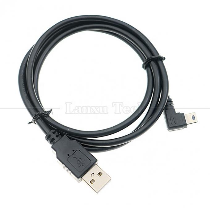 1m 2m 3m 5m 90 Degree L Shape Right Left Angle USB 2.0 A Male to Mini B 5 Pin USB Data Charging Cable for MP3 Camera 8