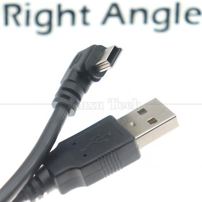 1m 2m 3m 5m 90 Degree L Shape Right Left Angle USB 2.0 A Male to Mini B 5 Pin USB Data Charging Cable for MP3 Camera 6
