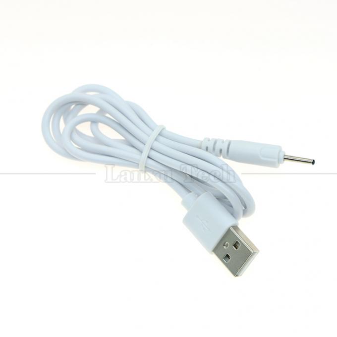 High Quality 0.5M 1M 2M 3M  White Black DC 2.0  0.6 mm Charger USB Cable for Vibrator 0