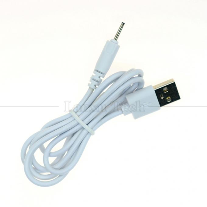 High Quality 0.5M 1M 2M 3M  White Black DC 2.0  0.6 mm Charger USB Cable for Vibrator 2