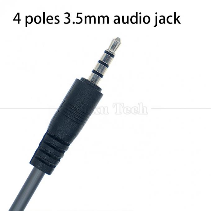 1M USB to 3.5mm 4 Poles DC Audio Jack Extension Cable for Car Speaker 3