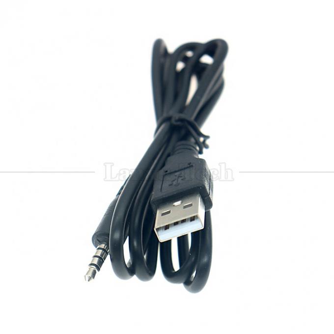 1M USB to 3.5mm 4 Poles DC Audio Jack Extension Cable for Car Speaker 1