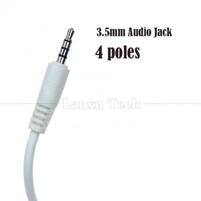 Sync Data Charging USB A Male to Aux 4 Poles 3.5mm Audio DC Jack Adapter Charger Cable for Speaker Headphone 2