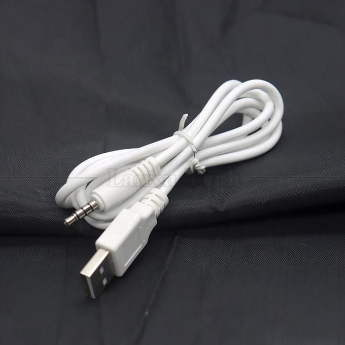 Sync Data Charging USB A Male to Aux 4 Poles 3.5mm Audio DC Jack Adapter Charger Cable for Speaker Headphone 0