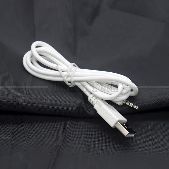 Sync Data Charging USB A Male to Aux 4 Poles 3.5mm Audio DC Jack Adapter Charger Cable for Speaker Headphone 5