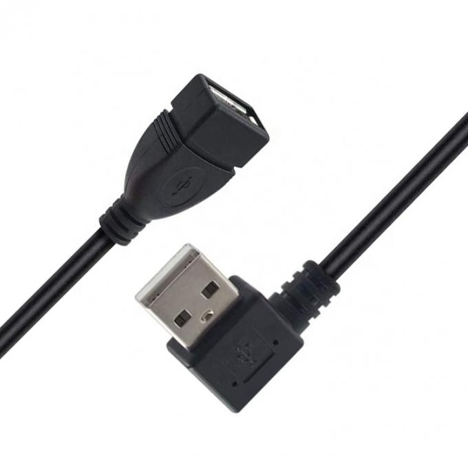 0.3M 1M 2M 3M  90 Degree Right Left Angle Male to Female USB 2.0 Type A Extension Cable 1