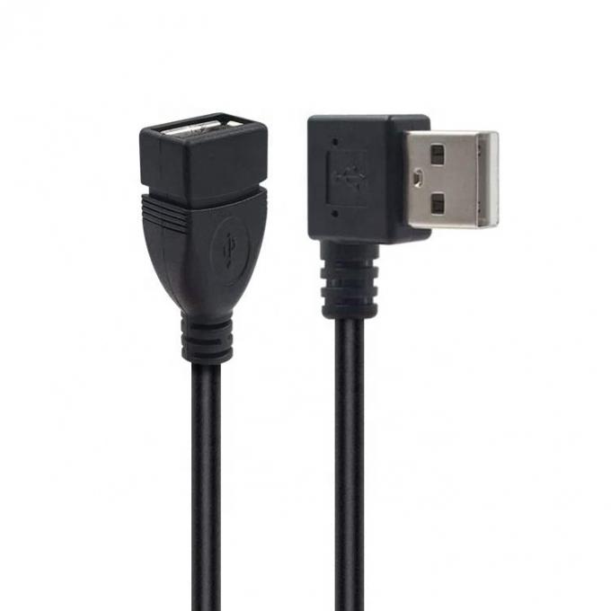 0.3M 1M 2M 3M  90 Degree Right Left Angle Male to Female USB 2.0 Type A Extension Cable 2