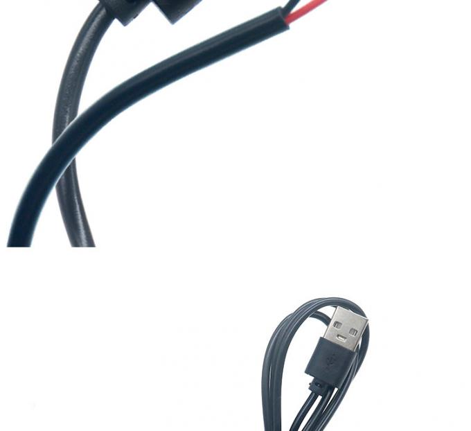 High Quality 5V USB 2.0 A Male to Open Stripped Bare 2pin Wires End Pigtail Cable for LED Light Strip Lamp 6