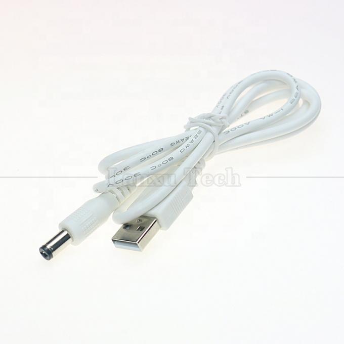 USB A Male to 2.1x5.5mm DC Barrel Jack Connector Power Charging Cable for Router Speaker 4