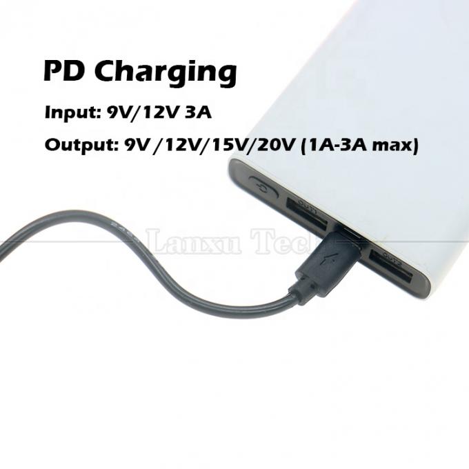 PD Charging 3A 9V 12V 15V 20V USB Type C to DC 5.5x2.1mm Jack Adapter Converter Cable for Wifi Router Modem Projector Camera 2